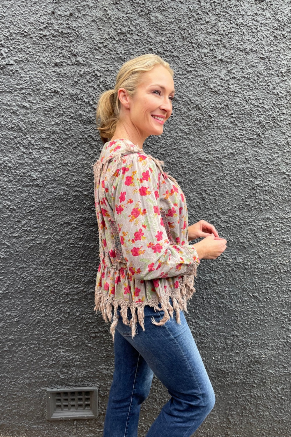 RAISED BY WOLVES ROSEBUD BLOUSE