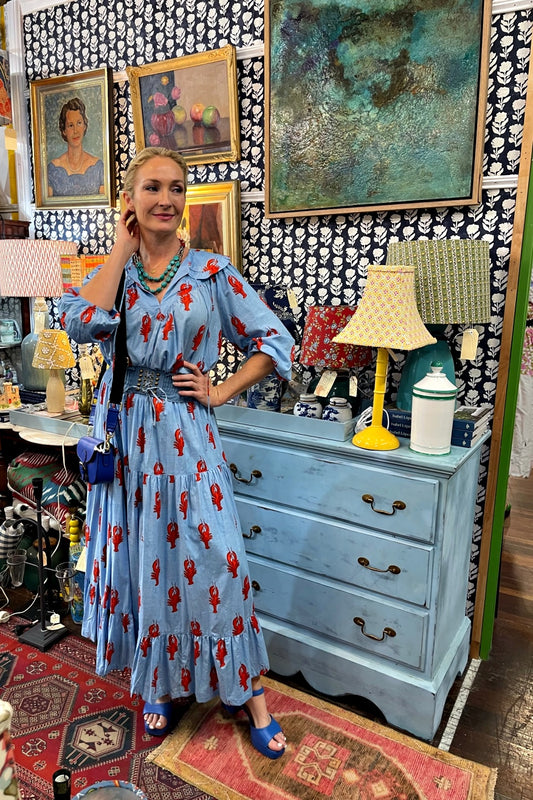 ROSELLE CUBA SKIRT LITTLE LOBSTER BLUE