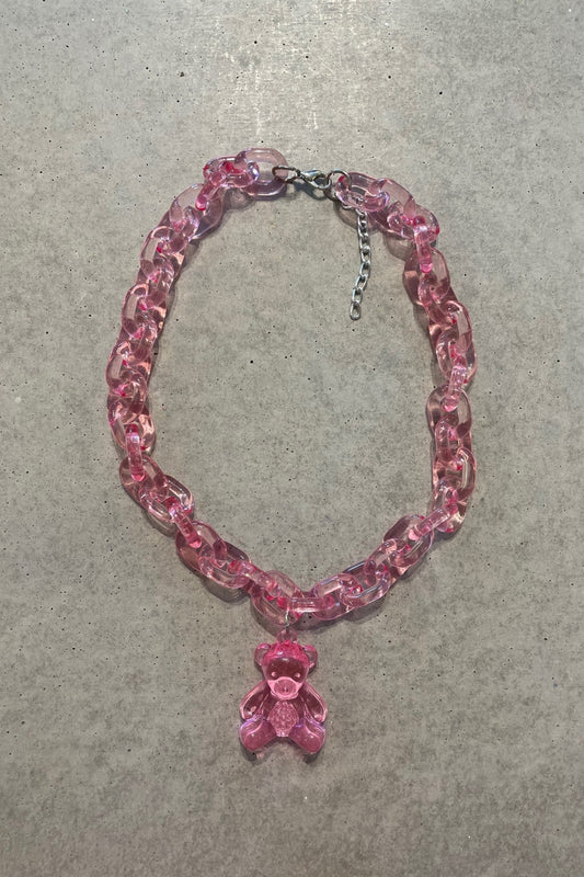 GUMMY BEAR NECKLACE ICE PINK
