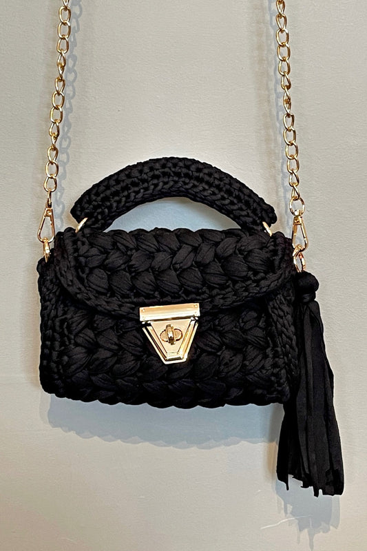 KNIT ONE PEARL ONE BAG NOIR