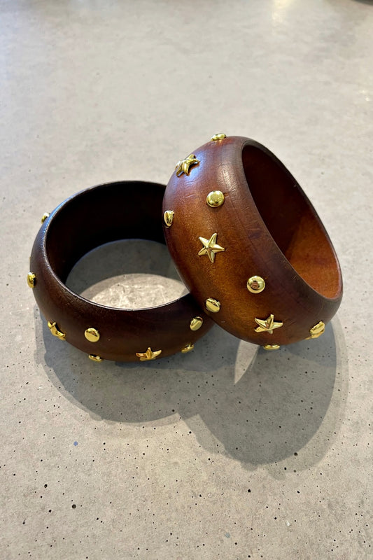 WHAT A STAR BANGLE NATURAL TIMBER