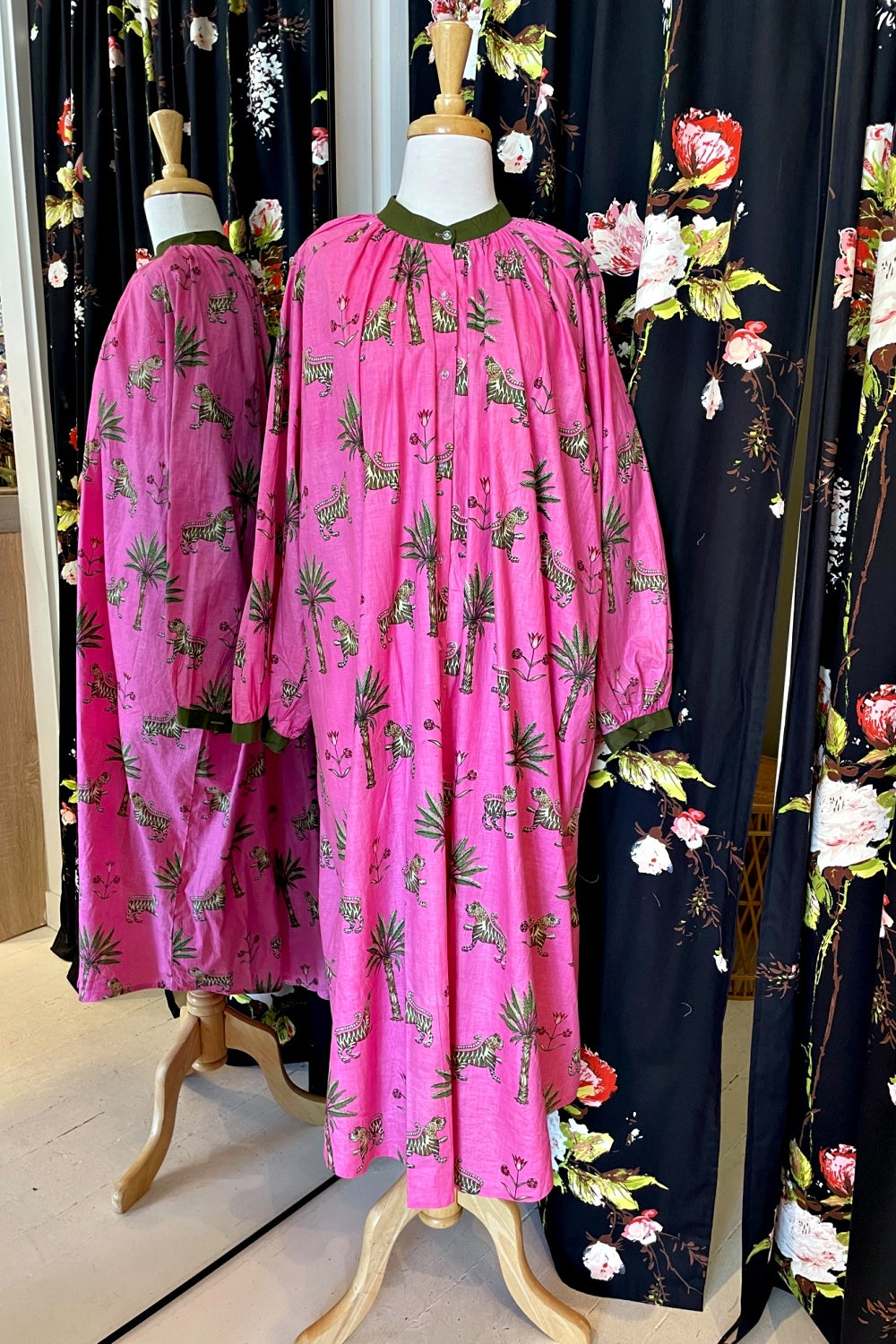 ROSELLE CABANA DRESS ROSE JUNGLE