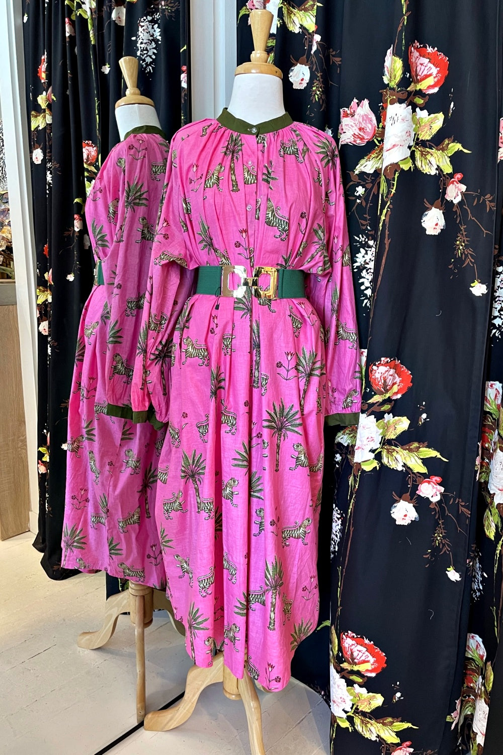 ROSELLE CABANA DRESS ROSE JUNGLE