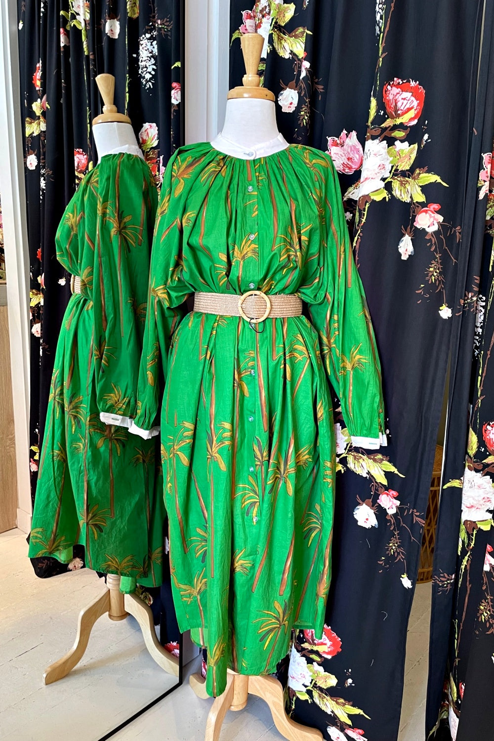 ROSELLE CABANA DRESS COCONUT PALM GREEN