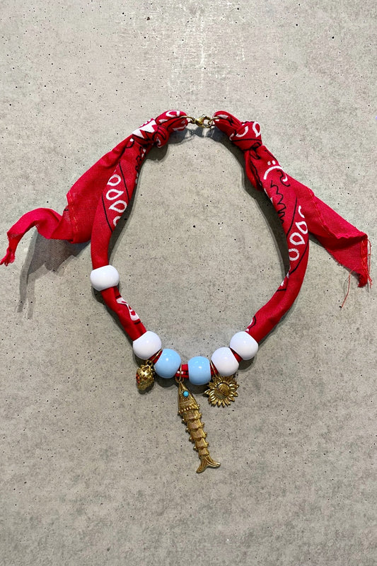WILD WEST BANDANA NECKLACE RED
