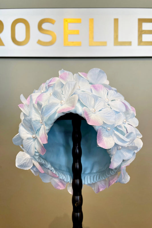 RETRO SWIM CAP HYDRANGEA LILAC