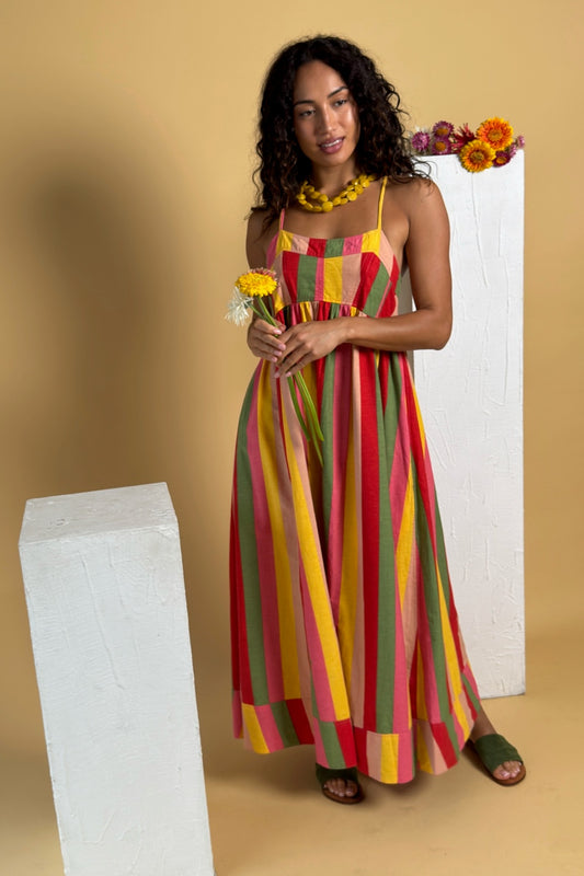 COCONINYA MADDS MAXI DRESS SARDINIAN STRIPE