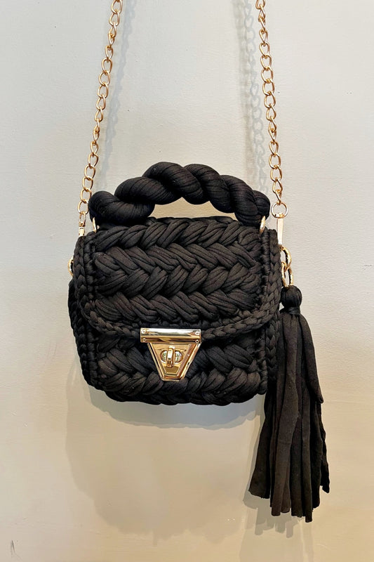 KNIT ONE PEARL ONE MINI NOIR