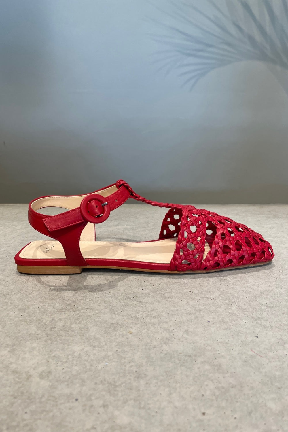 FACCINE TACAO WOVEN FLATS RED