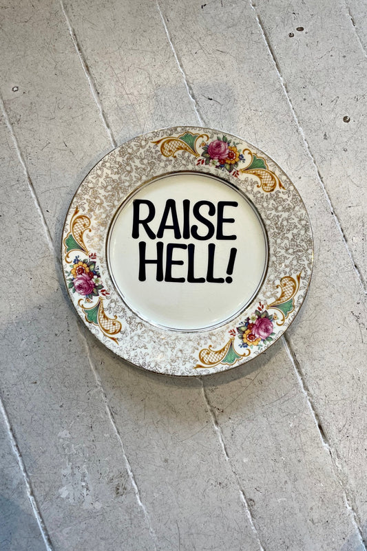 RAISE HELL VINTAGE PLATE