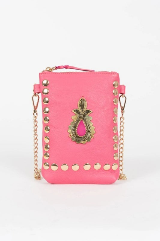 PITI CUITI JEWEL CROSSBODY BAG STRAWBERRY