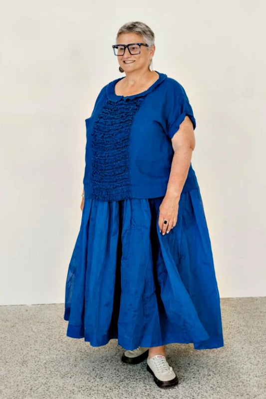 MEG BY DESIGN JUA TOP COBALT