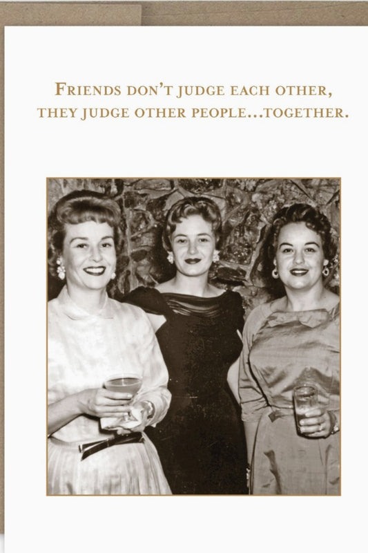 JUDGE OTHER PEOPLE GREETING CARD