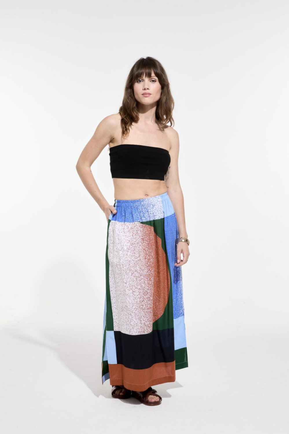 MA POESIE JULIETTE SKIRT SUNRISE BLUE