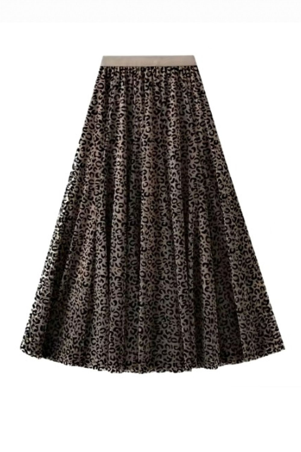 QUEENIE JUNGLE QUEEN TULLE MIDI SKIRT NUDE
