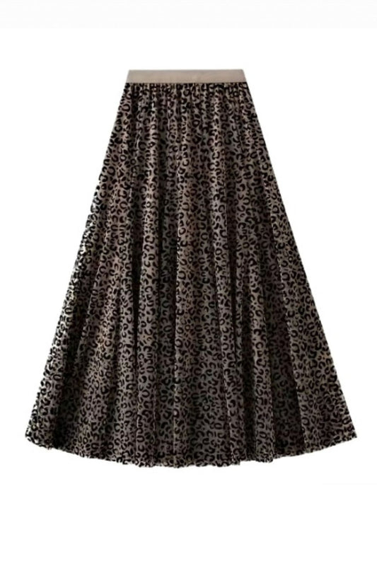 QUEENIE JUNGLE QUEEN TULLE MIDI SKIRT NUDE