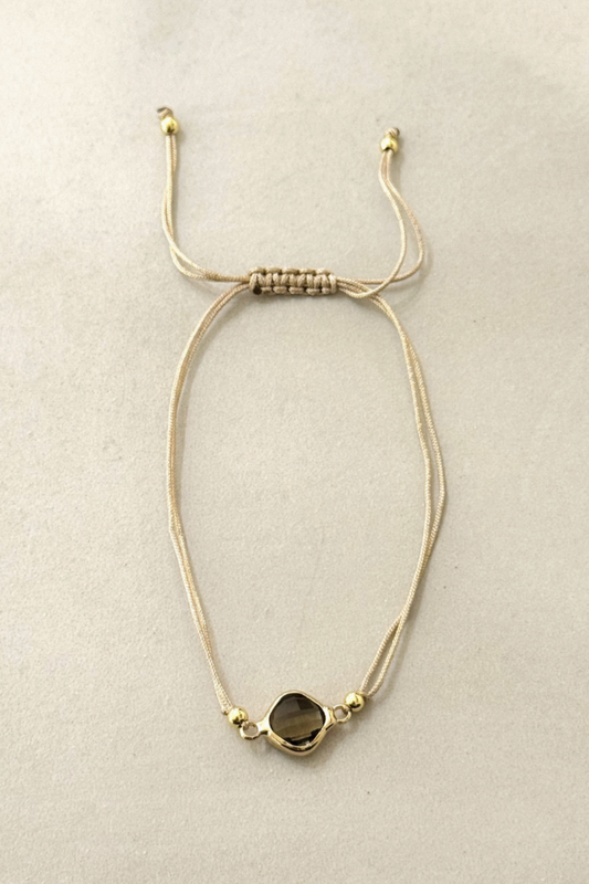 KALAMATA BRACELET SMOKY QUARTZ