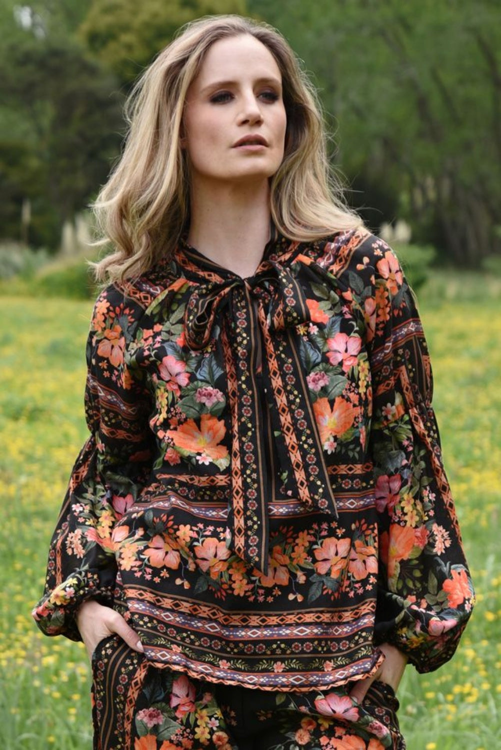 CURATE KEEP YOUR COOL BLOUSE FLORAL FINERY