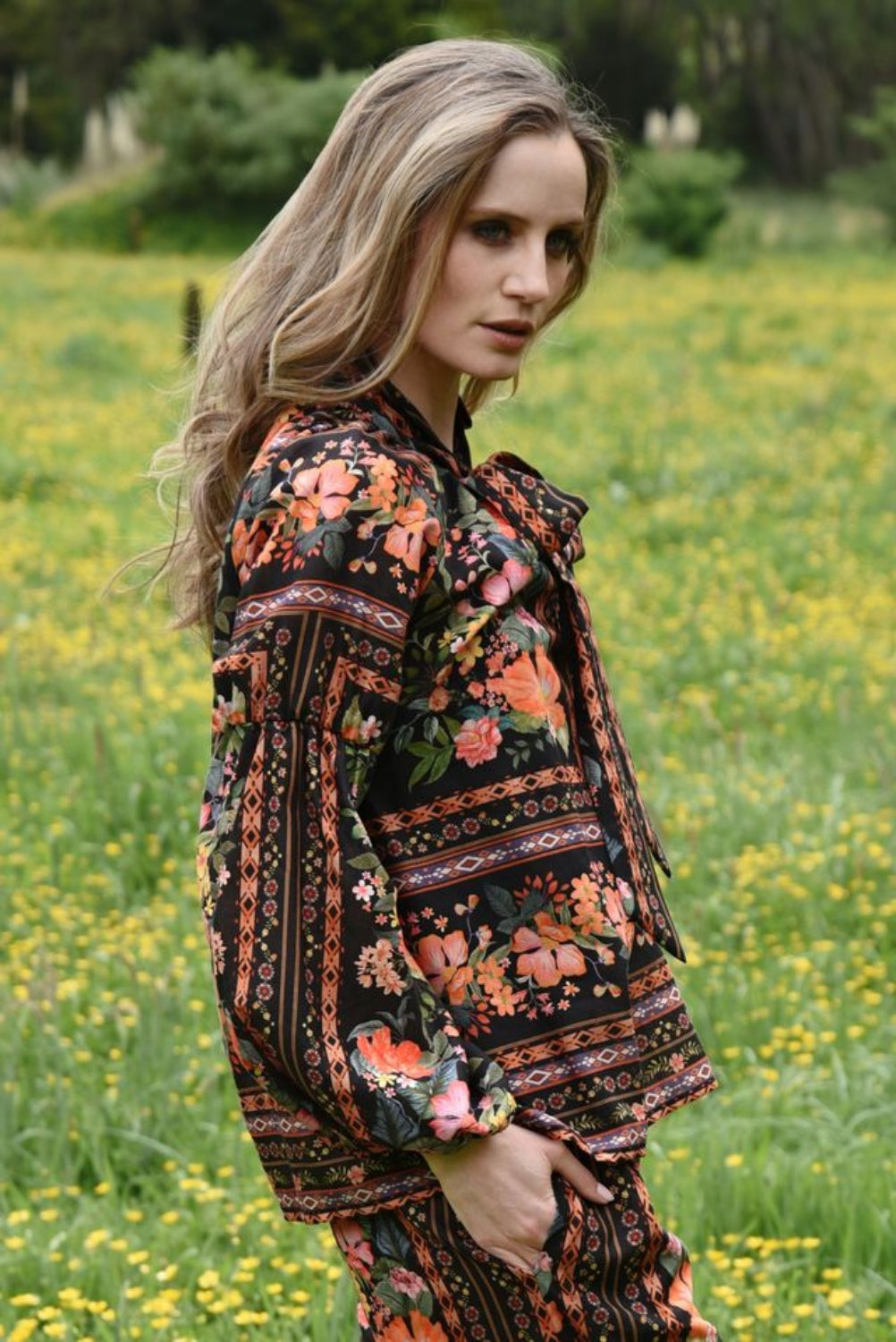 CURATE KEEP YOUR COOL BLOUSE FLORAL FINERY