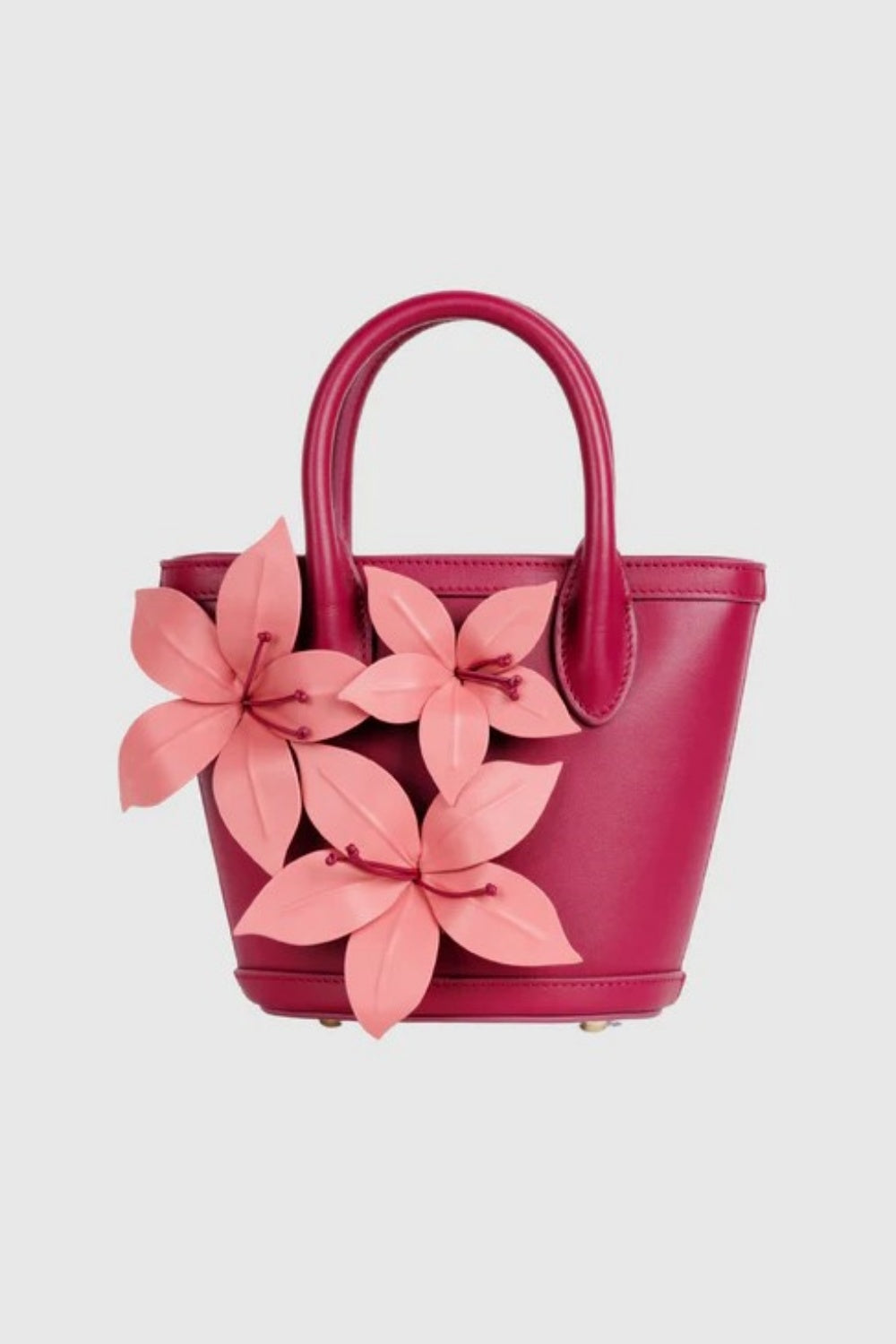 THE WOLF GANG LA MONADA FLOWER BAG BERRY