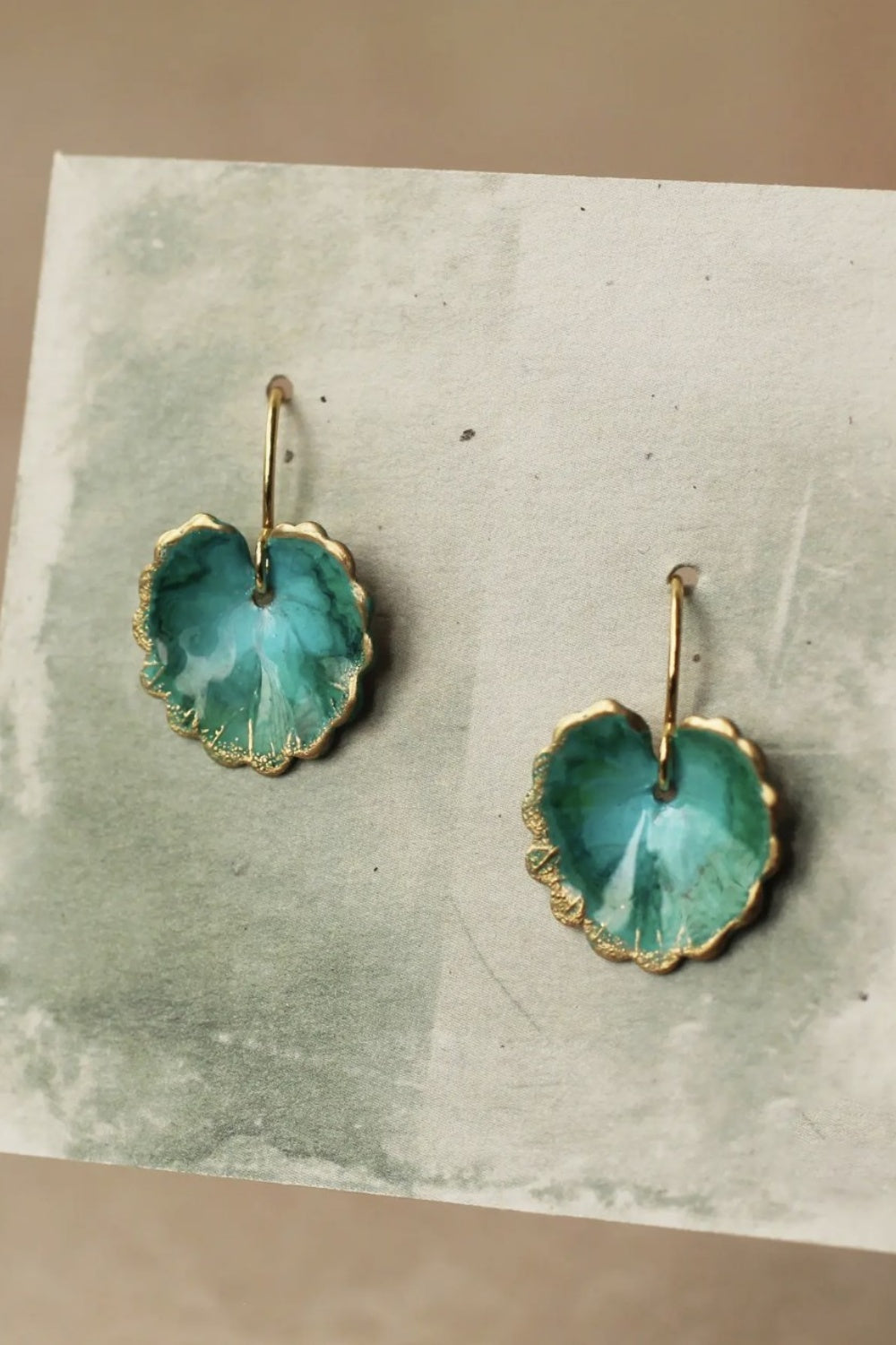 SILK PURSE NEW LEAF EARRINGS