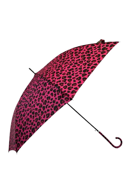 SOAKE LEOPARD UMBRELLA HOT PINK
