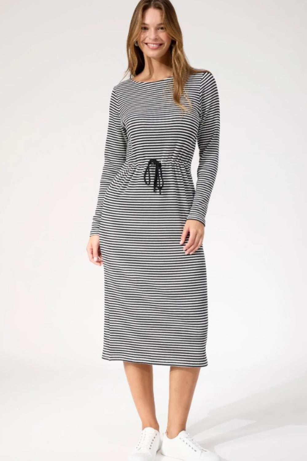 HAVEN LEVI STRIPE T-SHIRT DRESS