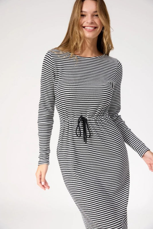 HAVEN LEVI STRIPE T-SHIRT DRESS
