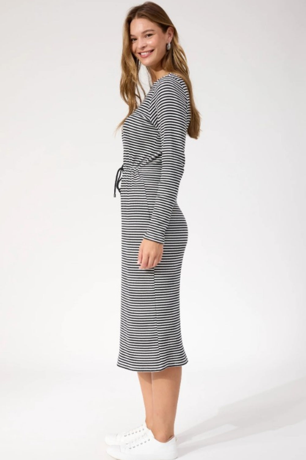 HAVEN LEVI STRIPE T-SHIRT DRESS