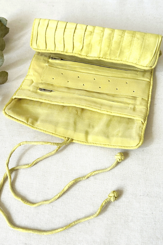 SILK JEWELLERY ROLL LEMON