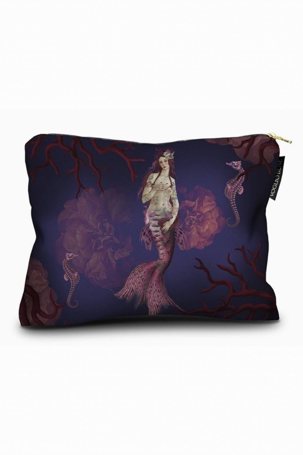 VOGLIO BENE LIGIE THE MERMAID VELVET ZIP POUCH