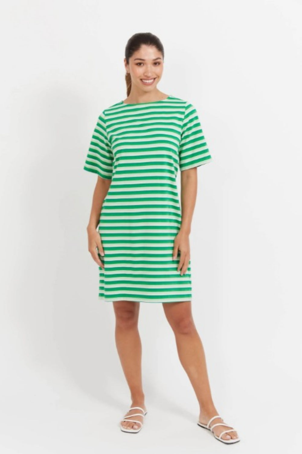 HAVEN LIMON STRIPE T-SHIRT DRESS