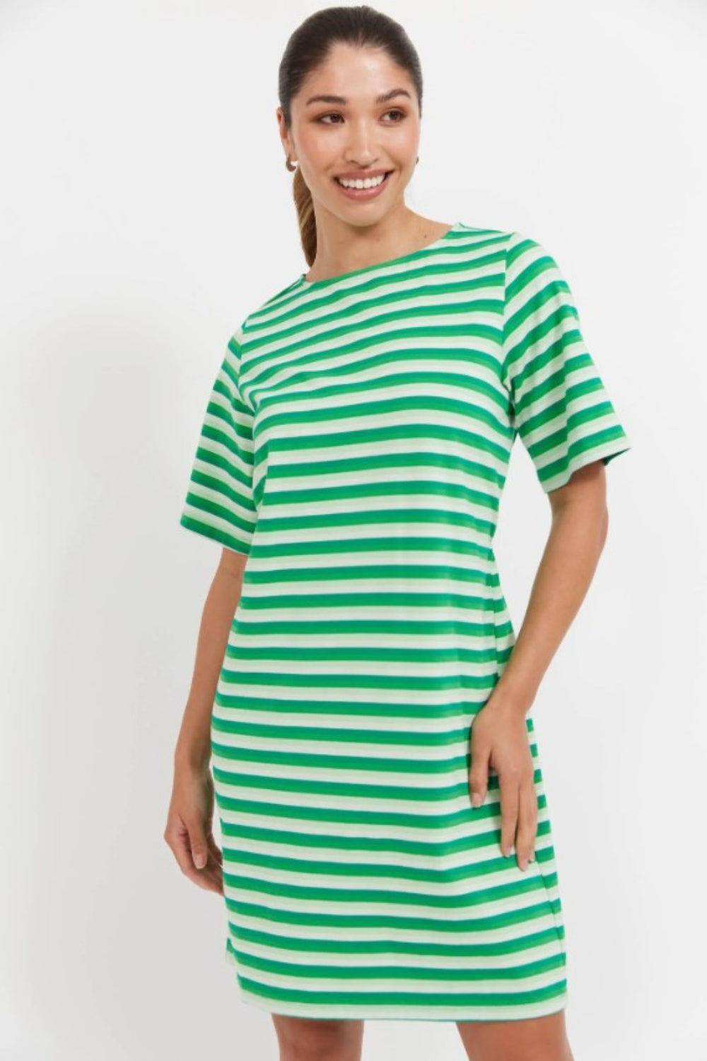 HAVEN LIMON STRIPE T-SHIRT DRESS