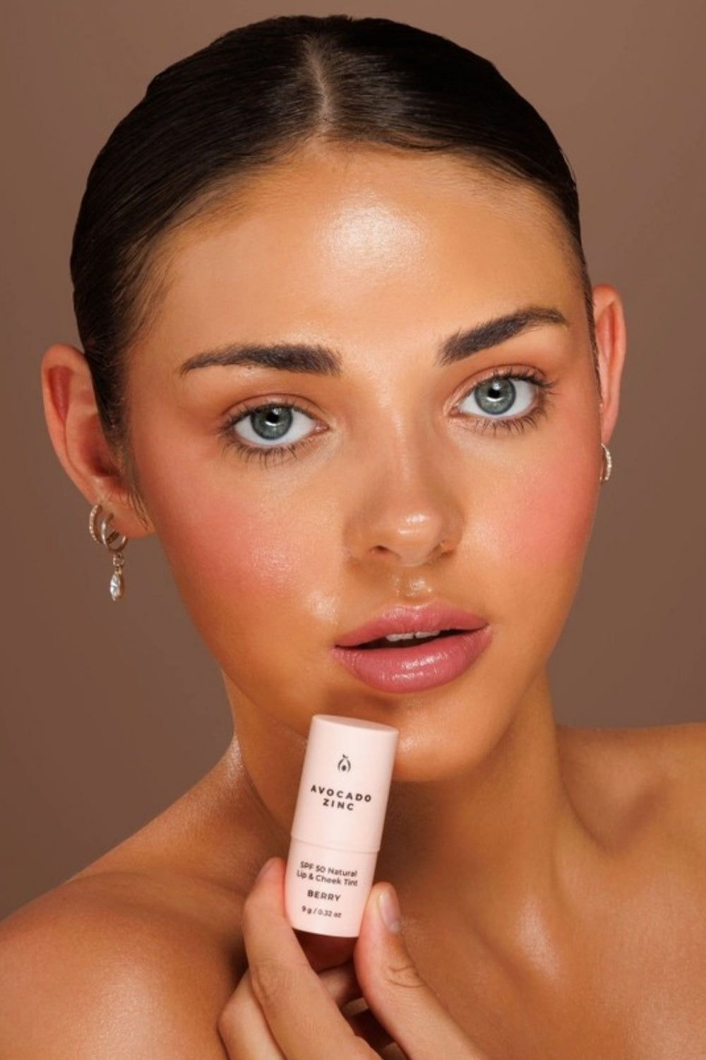 AVOCADO ZINC NATURAL LIP + CHEEK TINT SPF50 BERRY