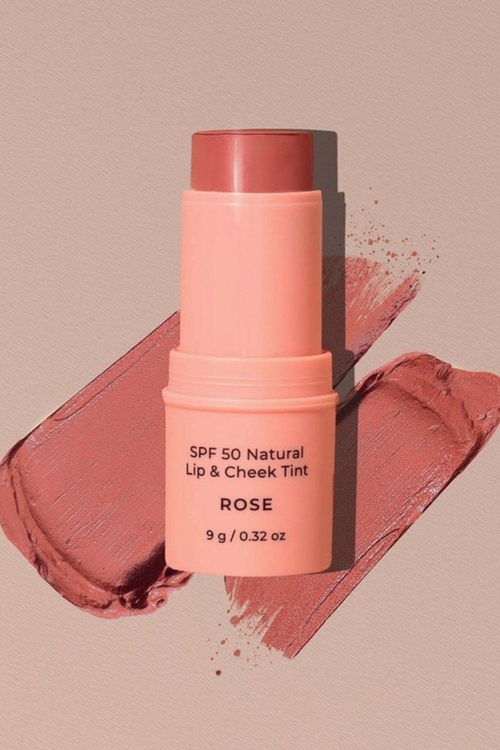AVOCADO ZINC NATURAL LIP + CHEEK TINT SPF50 ROSE