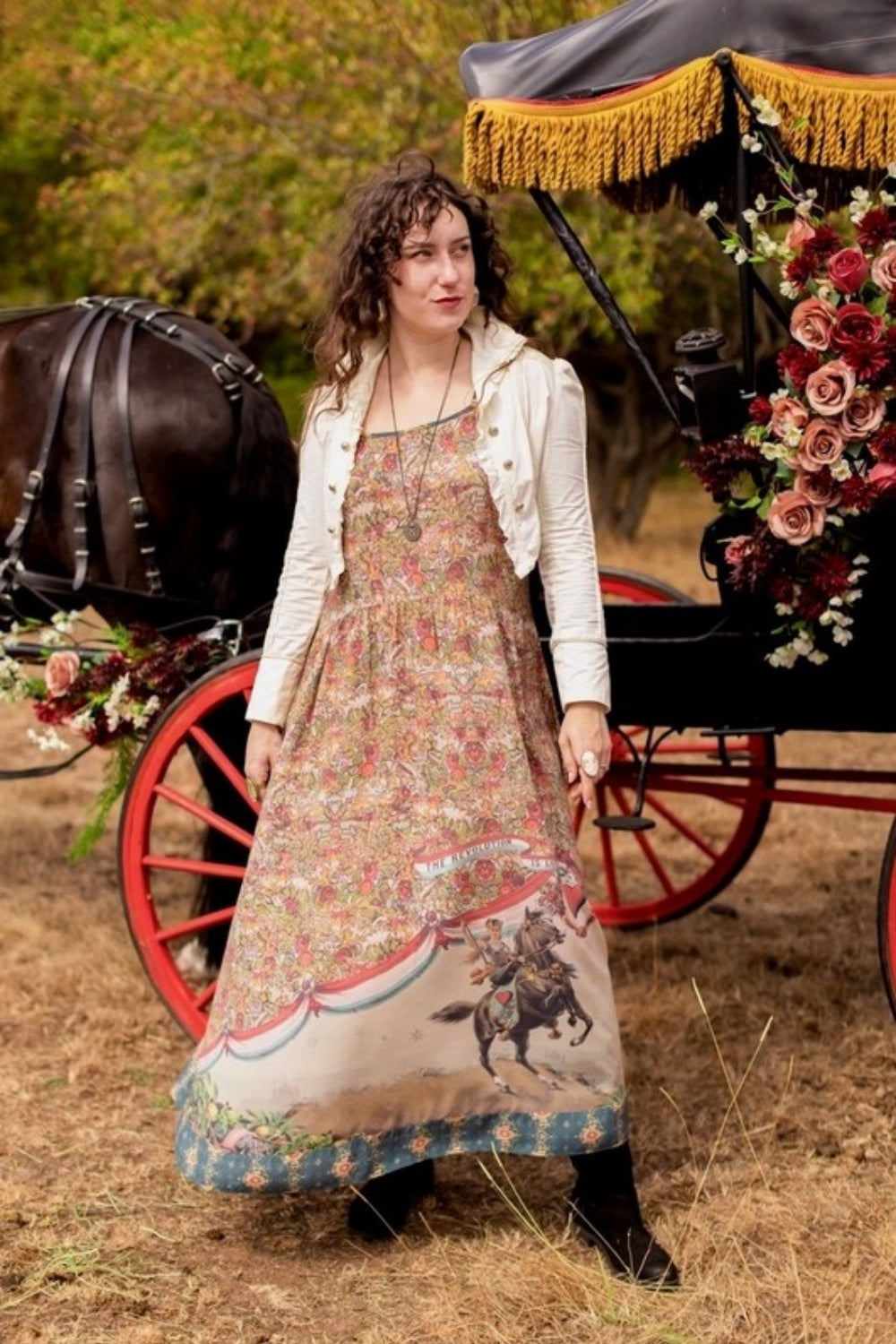 MARKET OF STARS LOVE REVOLUTION BOHEME SLIP DRESS