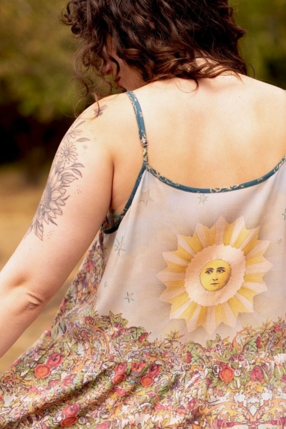 MARKET OF STARS LOVE REVOLUTION BOHEME SLIP DRESS