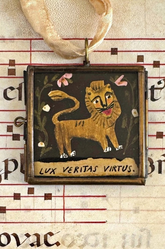 MARIS MIRUM LUX LION ART LOCKET ORNAMENT