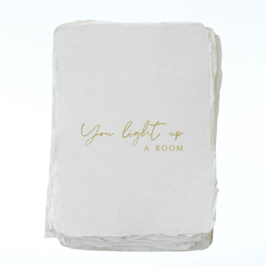 PAPER BARISTAS LIGHT UP A ROOM HANDMADE GREETING CARD
