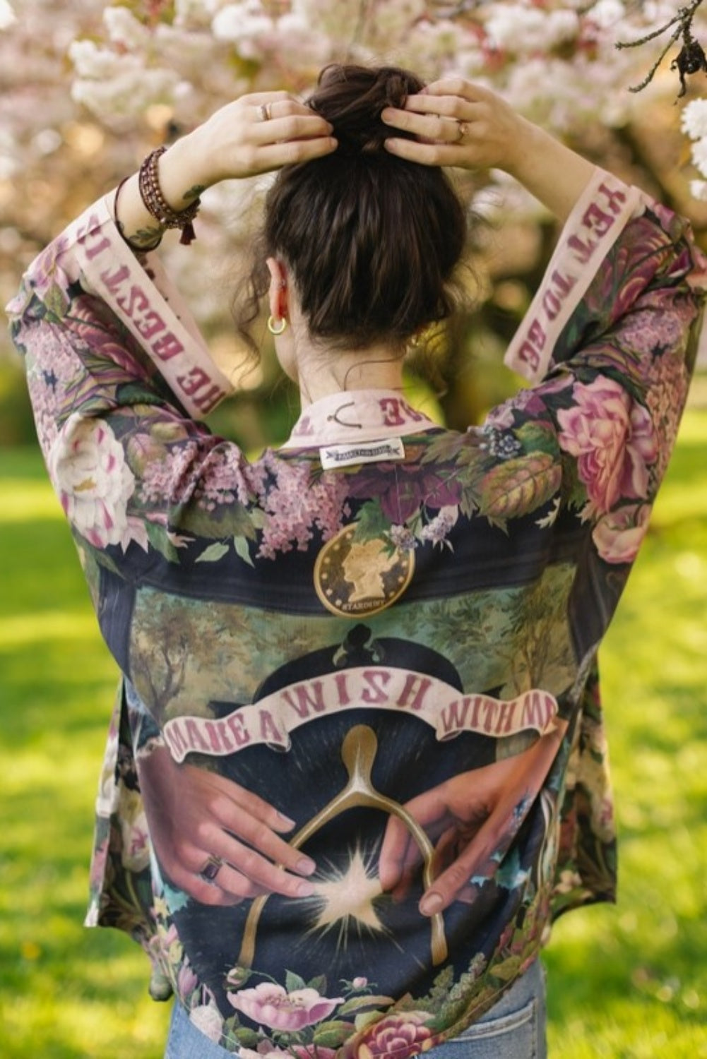 PRE-ORDER MARKET OF STARS MAKE A WISH CROPPED BAMBOO KIMONO