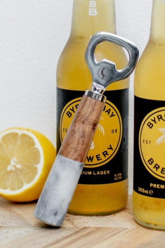 MARBLE + TIMBER BOTTLE OPENER