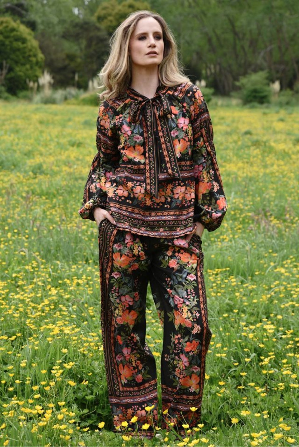 CURATE FORWARD MARCH PANT FLORAL FINERY