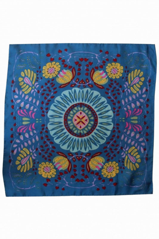 LES BELLES VAGABONDES MARUSHKA MINI SCARF BLUE