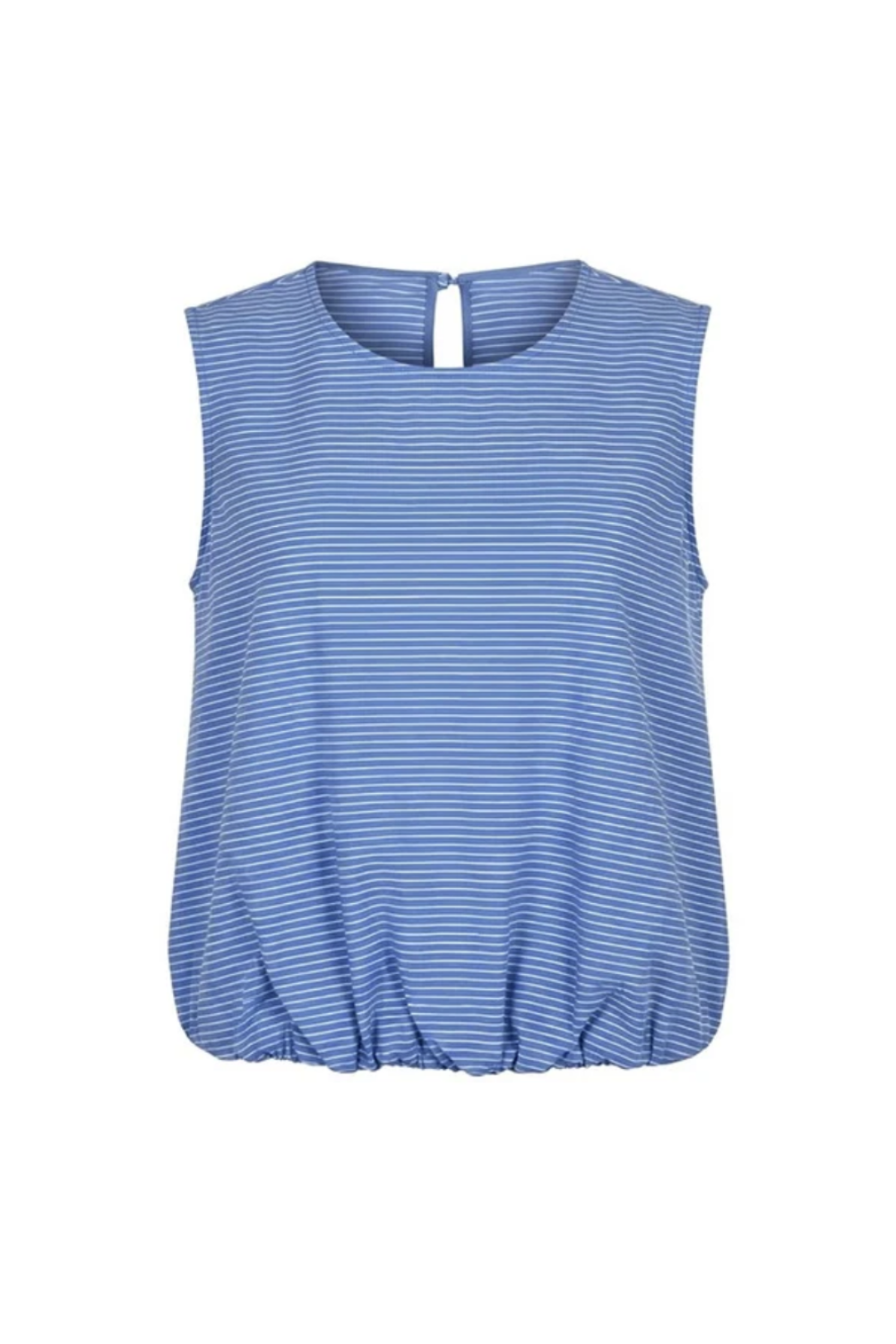 LOUNGE THE LABEL MINORCA STRETCH COTTON SLEEVELESS BUBBLE TOP