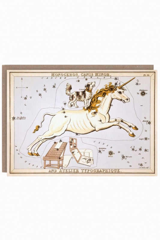 THE PATTERN MONOCEROS GREETING CARD