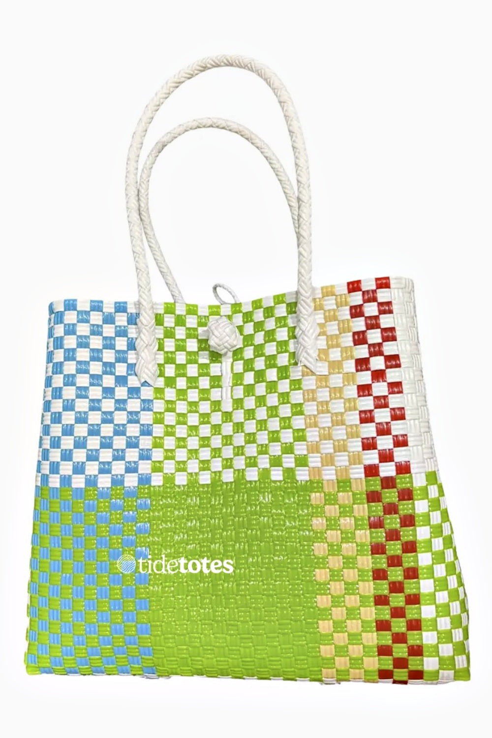 PURE DI CASA MOSAIC HARBOUR PATCH BASKET MEDIUM