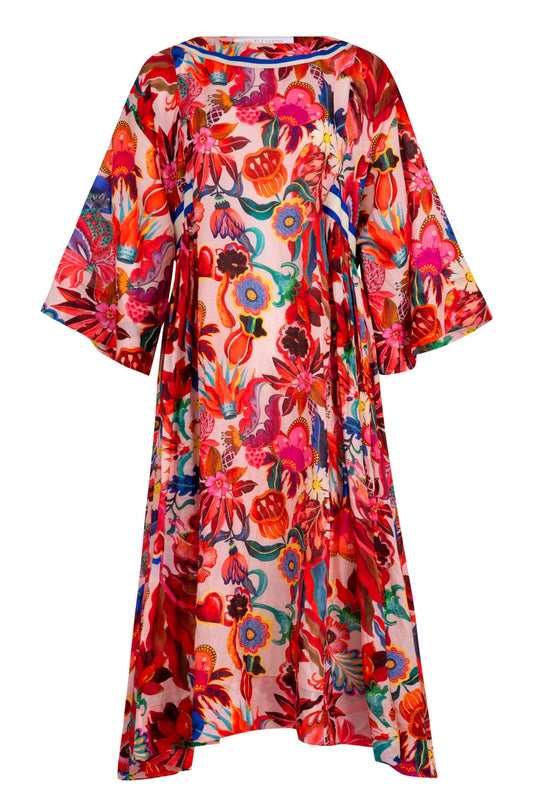 TRELISE COOPER NICE 'N' EASY DRESS CARNIVAL CALLING BLUSH FLORAL