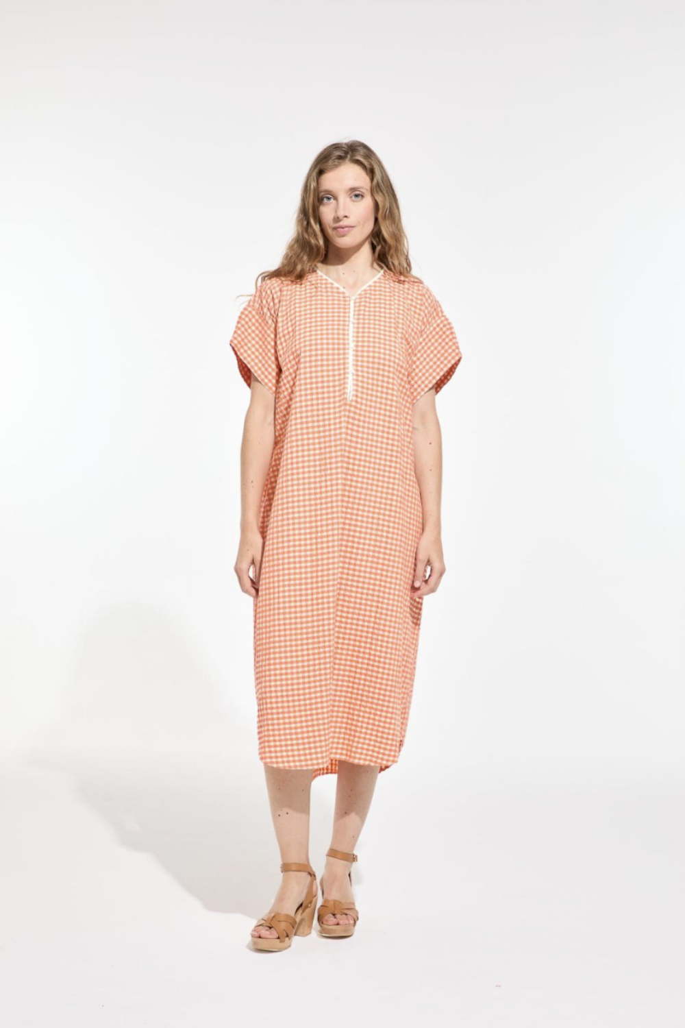 MA POESIE NOTO DRESS FREESIA ORANGE