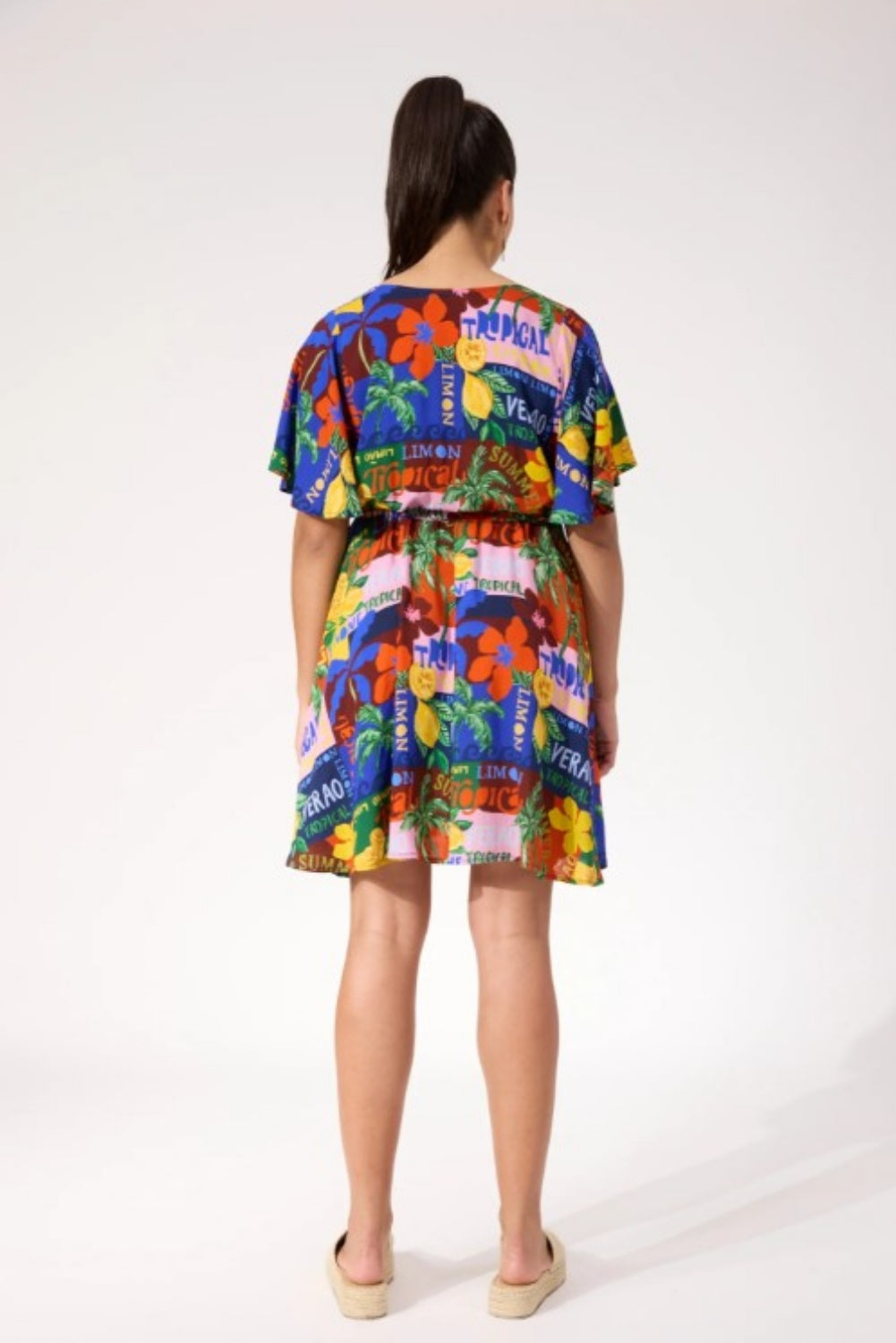 HAVEN ODYSSEY TIE DRESS TROPICAL