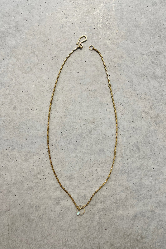 EMILIE SHAPIRO OPAL GEM BIRTHSTONE (OCTOBER) PENDANT ON CHAIN